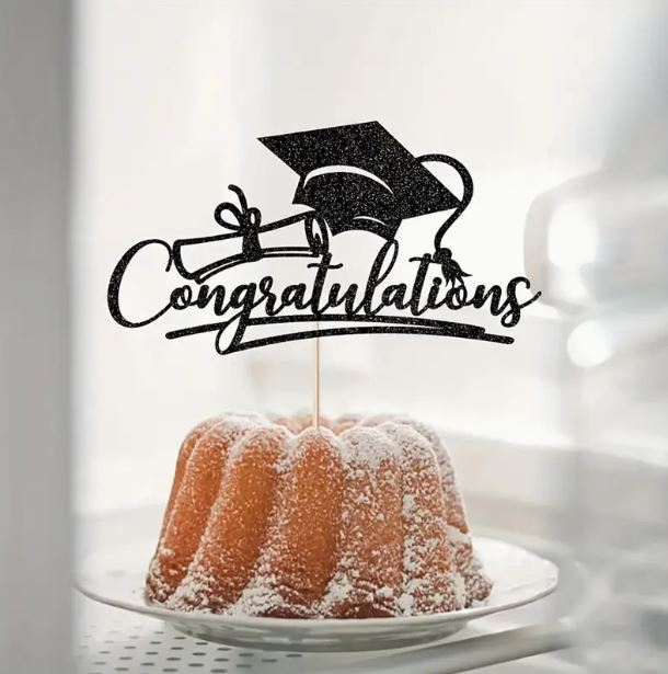 "Congratulations" Graduation Cake Topper