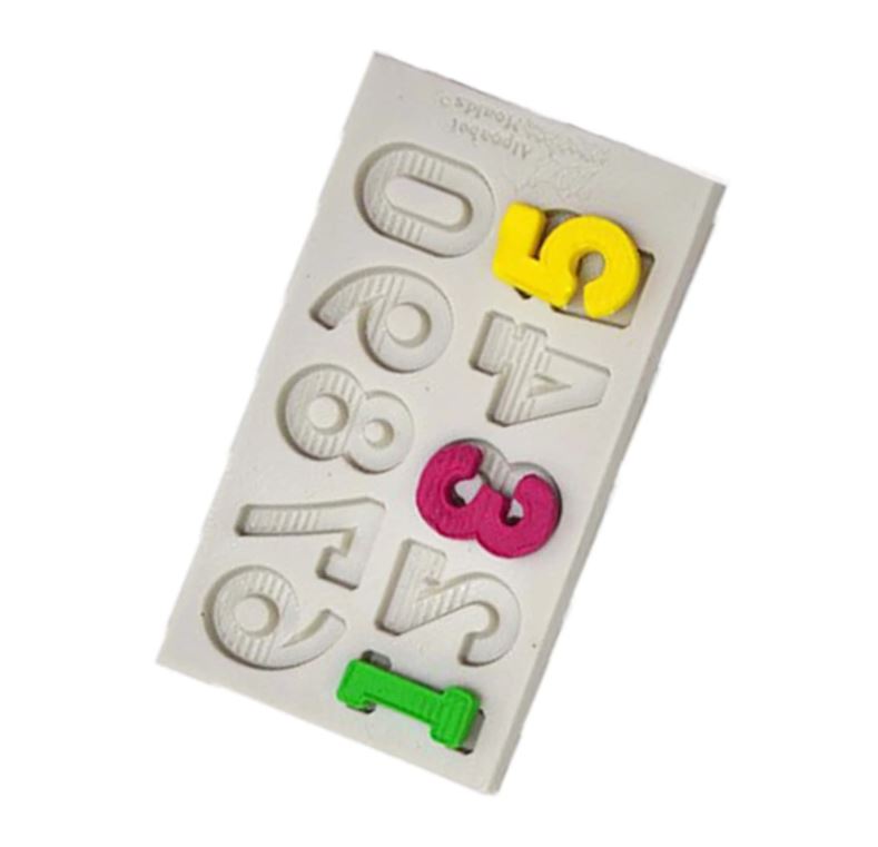 Numbers Silicone Mold