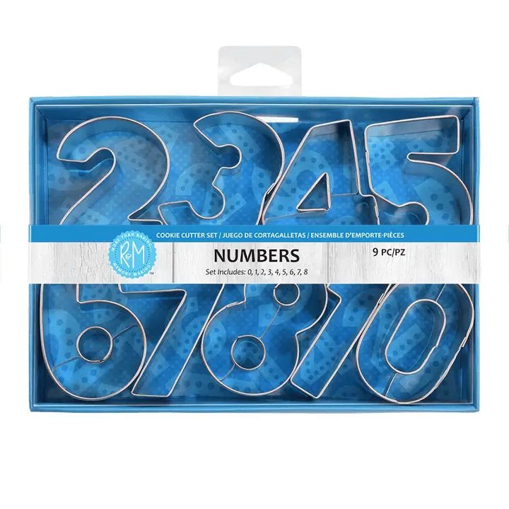 Number 9 Pc Cookie Cutter Set