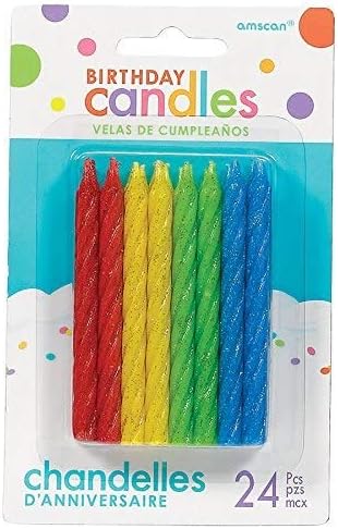 Multicolor Large Spiral Candles