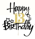 Happy Birthday Cake Topper