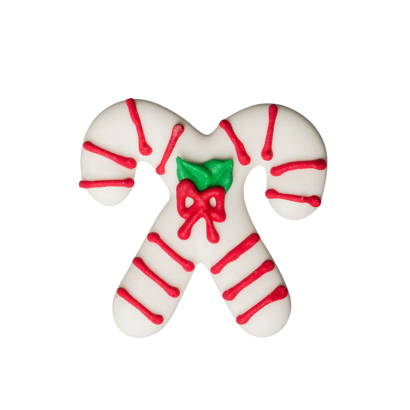 2" Royal Icing Double Candy Canes