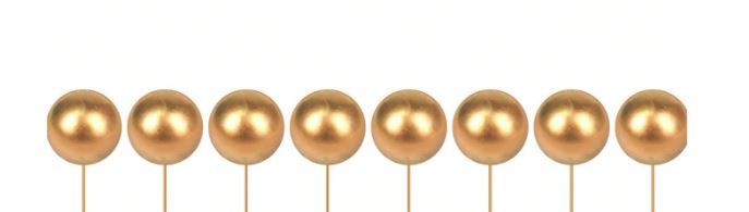 20pcs Gold Foam Balls