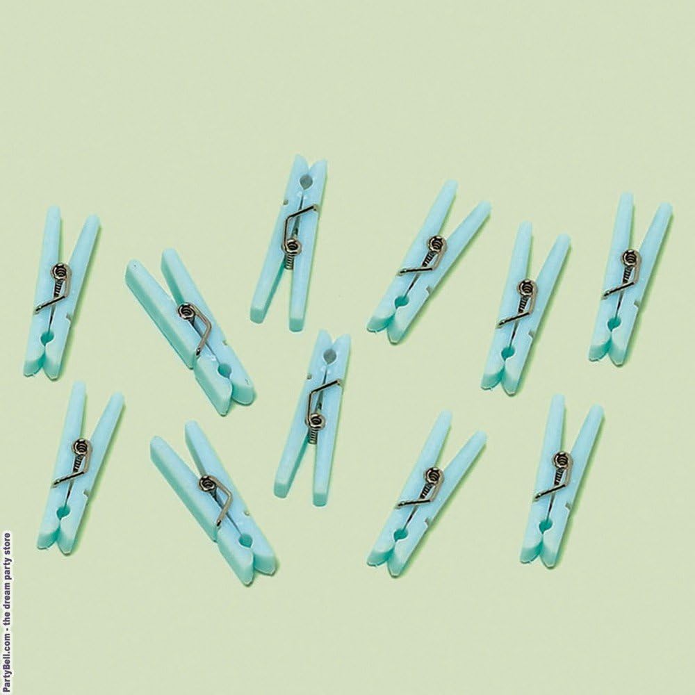 Favor Clothes Pins Blue 24 Count