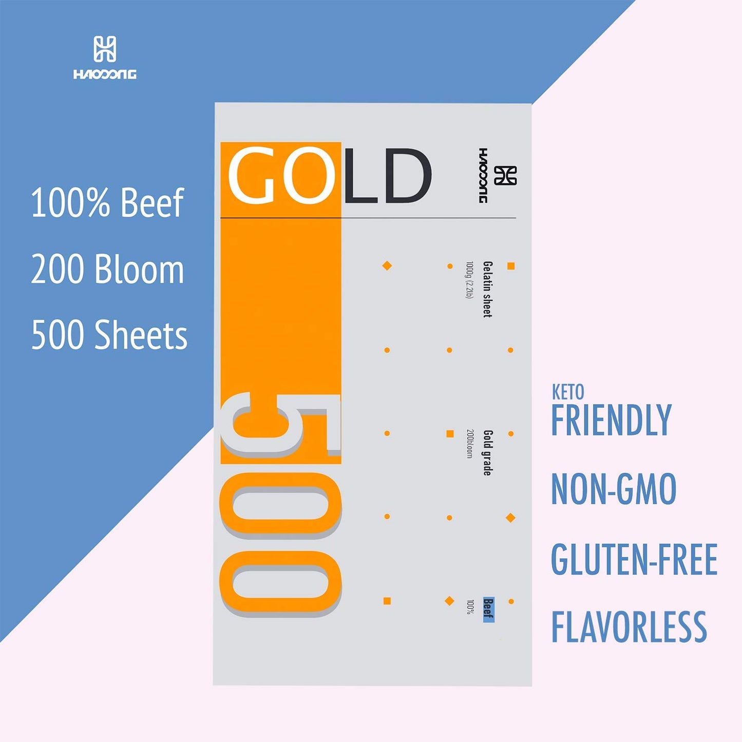 Beef Gold Grade - Gelatin Sheets