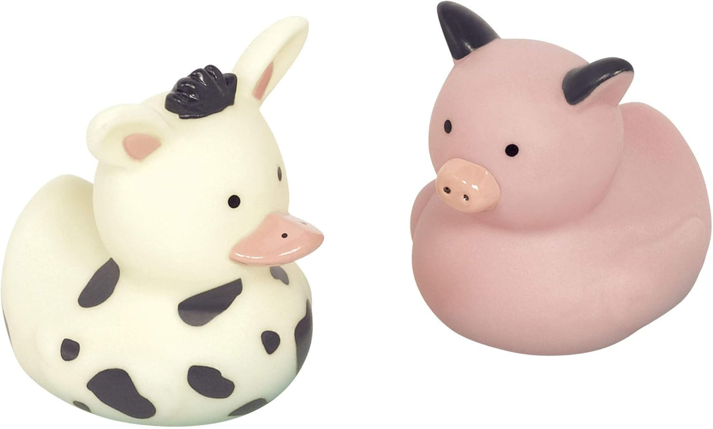Barnyard Cow and Pig Rubber Ducks