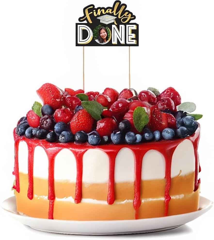 Graduation Photo Frame Cake Topper
