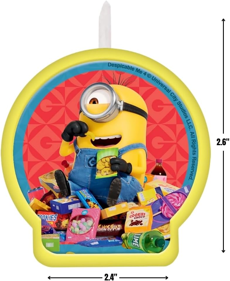 Despicable Me Multicolor Birthday Candle