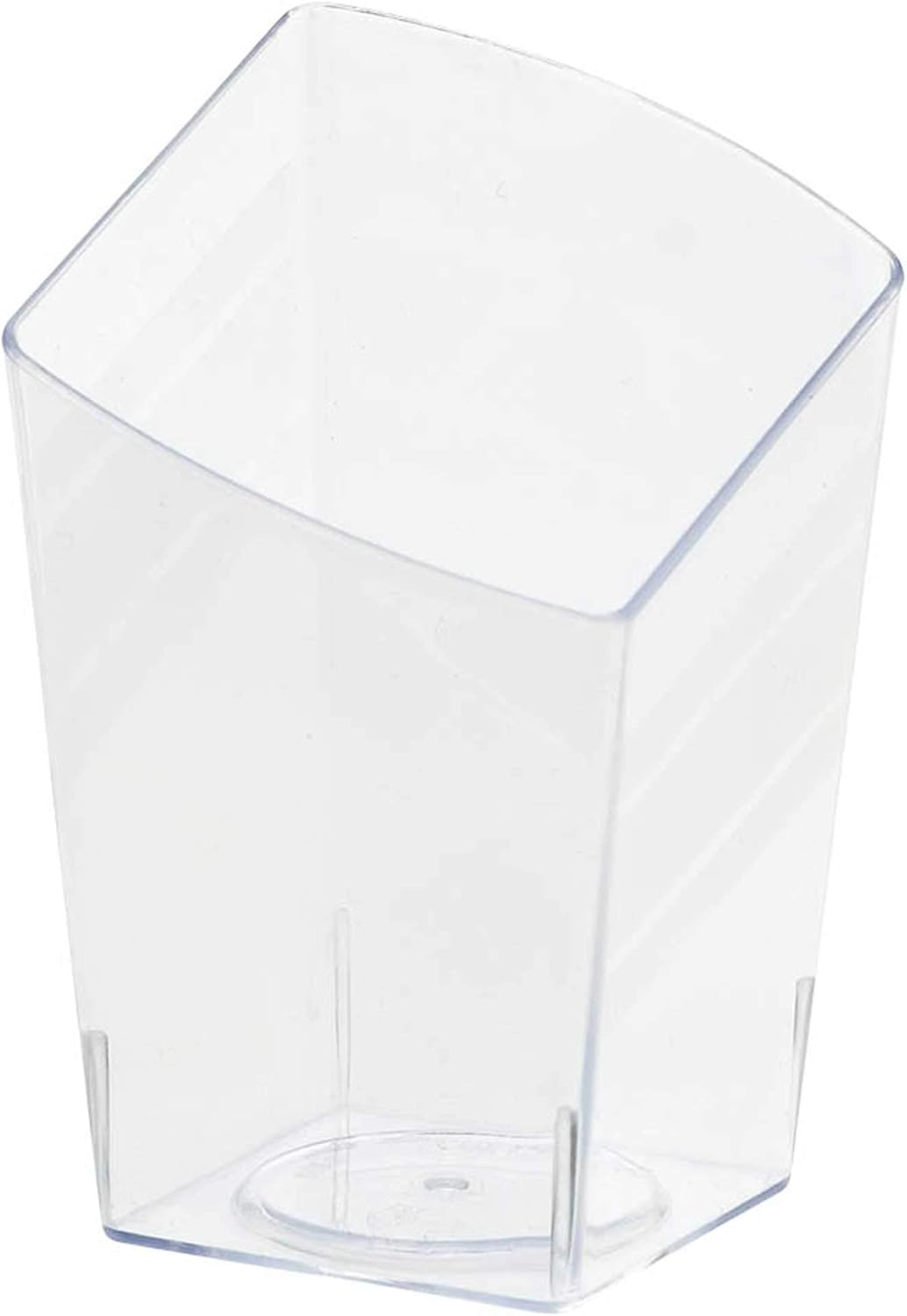Mini Slanted Clear Plastic Tumblers
