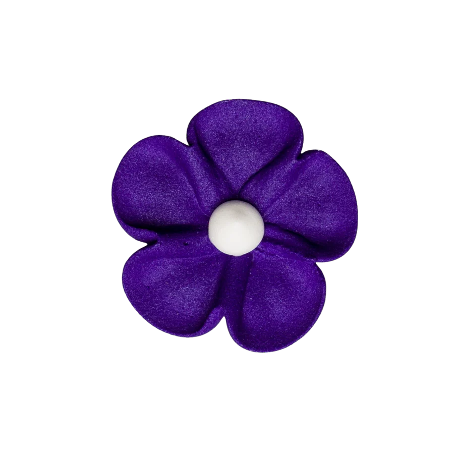 1.5" Royal Icing Blossom - Purple