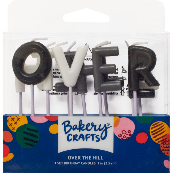 Over the Hill Letters Specialty Candles
