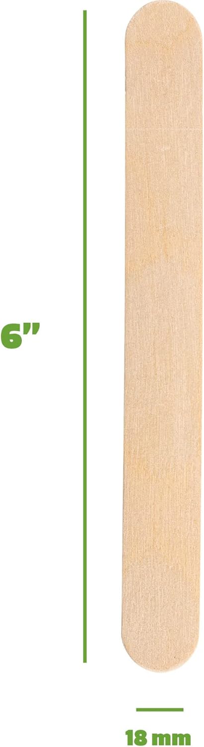 6 Inch Wooden Popsicle Sticks