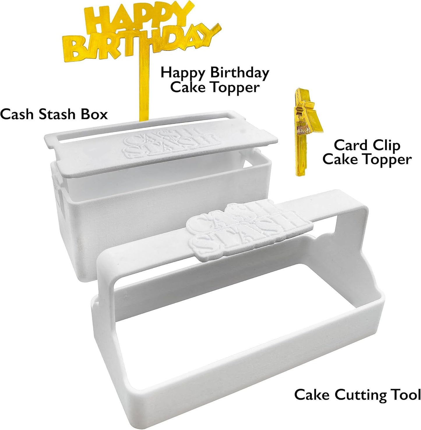 Cash Stash Cake Surprise - Pull Out Money Box for Birthday Cake