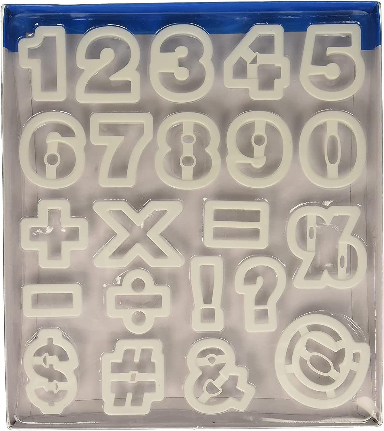 Number & Symbol Cutter Set