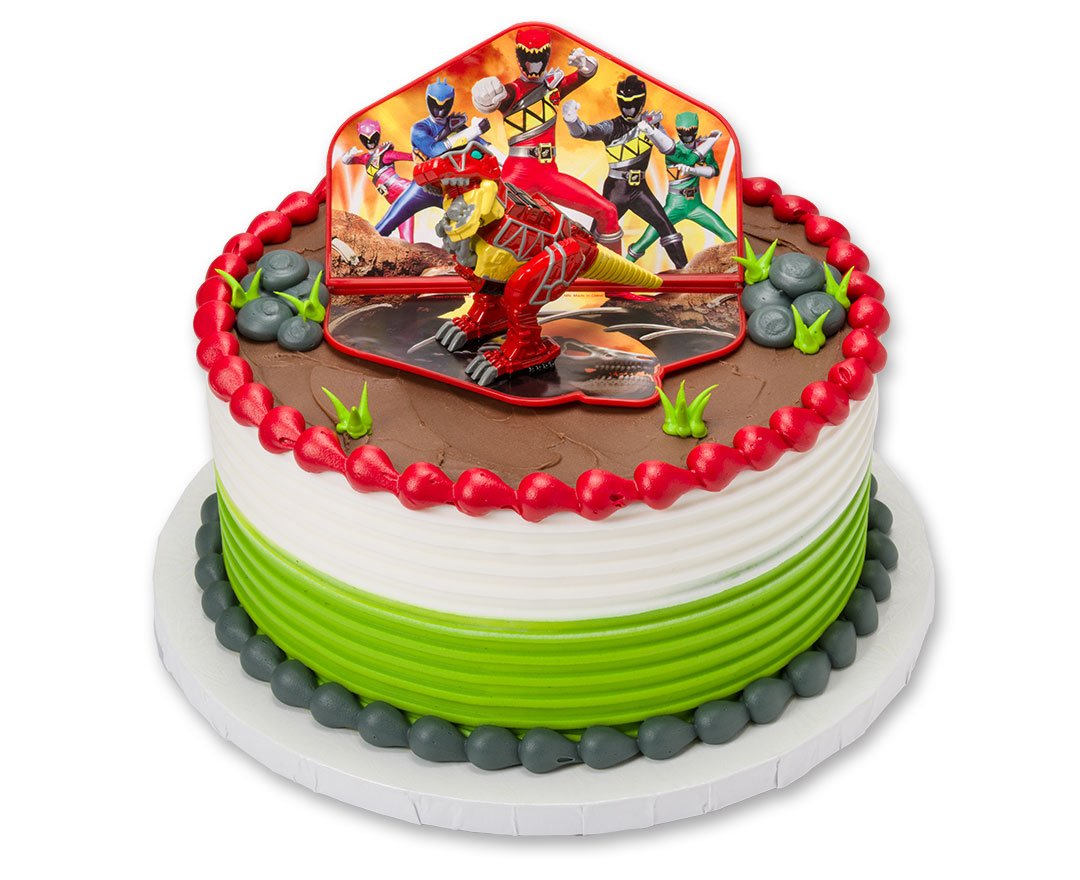 Power Rangers Dino Charge Red Zord Cake Topper