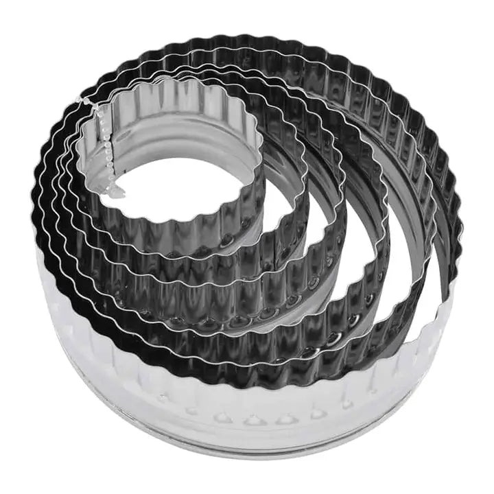 Double Sided Biscuit Cutter Stainless Steel 6 Pc Set