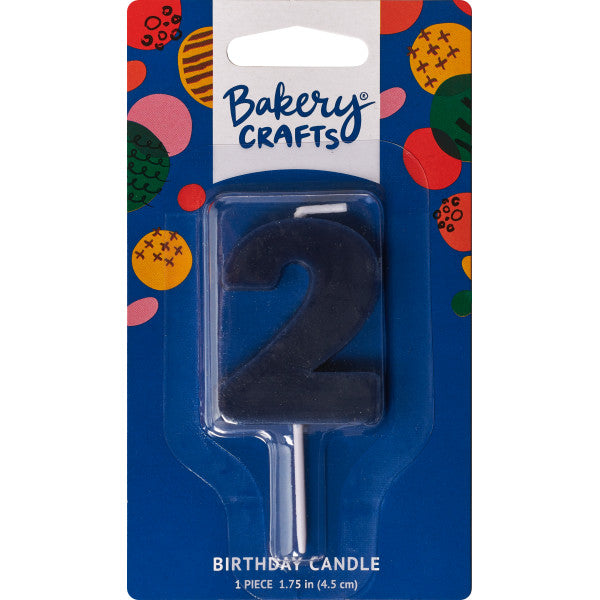 2 Mini Block Numeral Candles