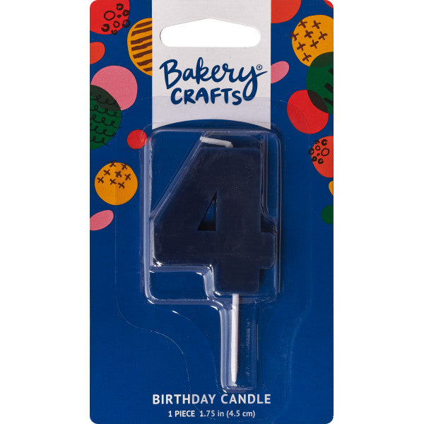 4 Mini Block Numeral Candles