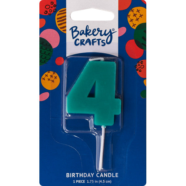 4 Mini Block Numeral Candles