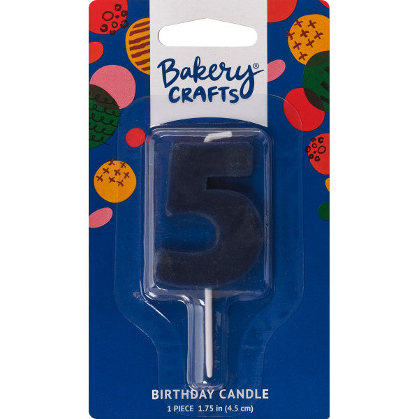 5 Mini Block Numeral Candles