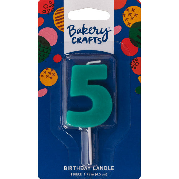 5 Mini Block Numeral Candles