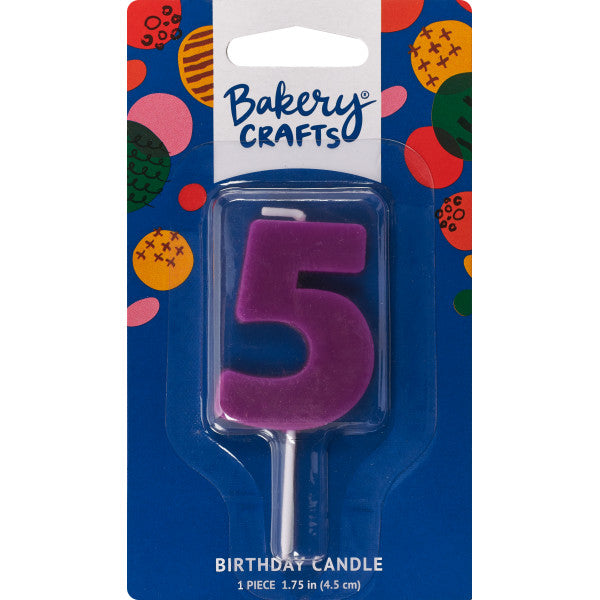 5 Mini Block Numeral Candles