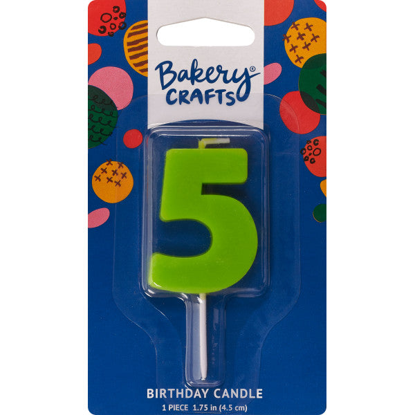 5 Mini Block Numeral Candles