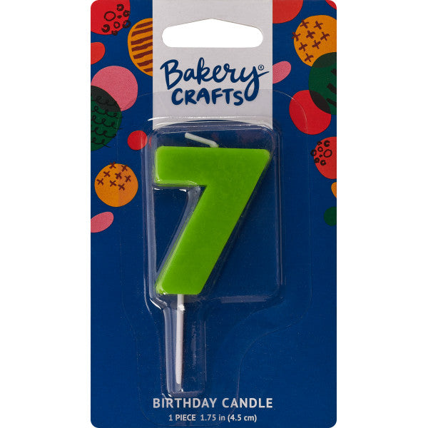 7 Mini Block Numeral Candles