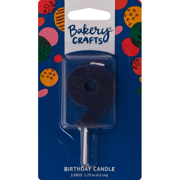 9 Mini Block Numeral Candles
