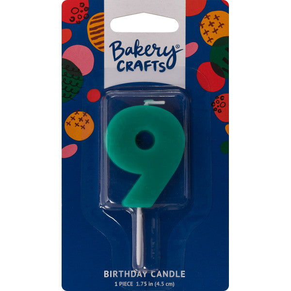 9 Mini Block Numeral Candles