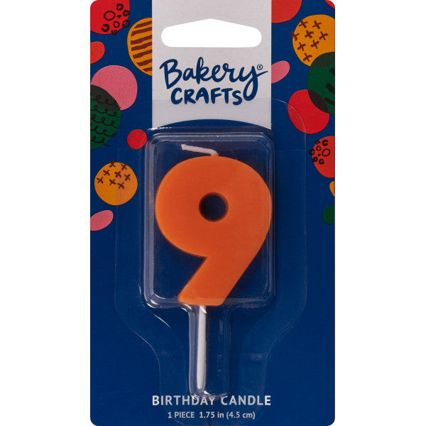 9 Mini Block Numeral Candles