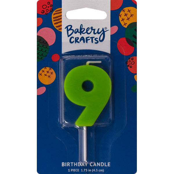 9 Mini Block Numeral Candles