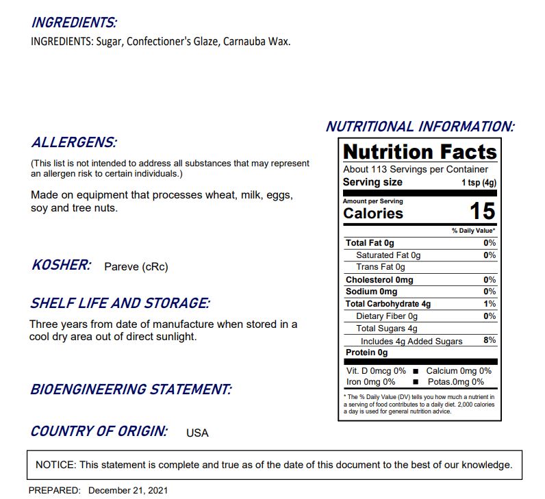 Whimsical White Sugar Crystals