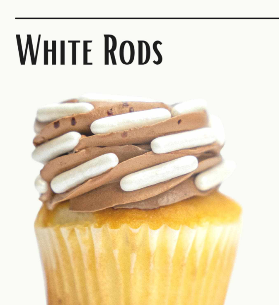 Metallic White Rods