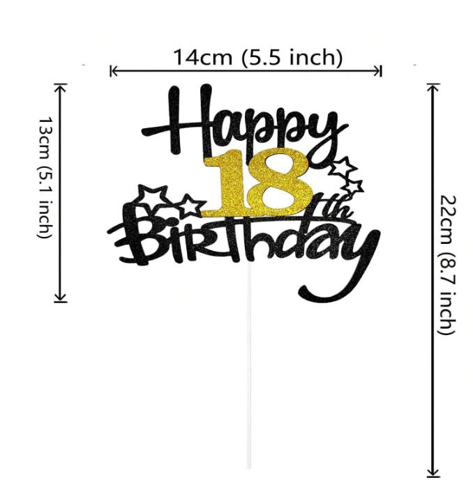 Happy Birthday Cake Topper