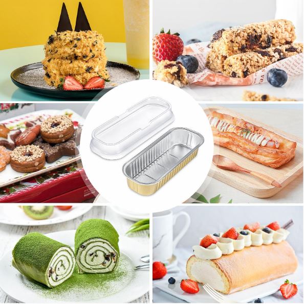 Mini Aluminum Foil Loaf Pans with Lids
