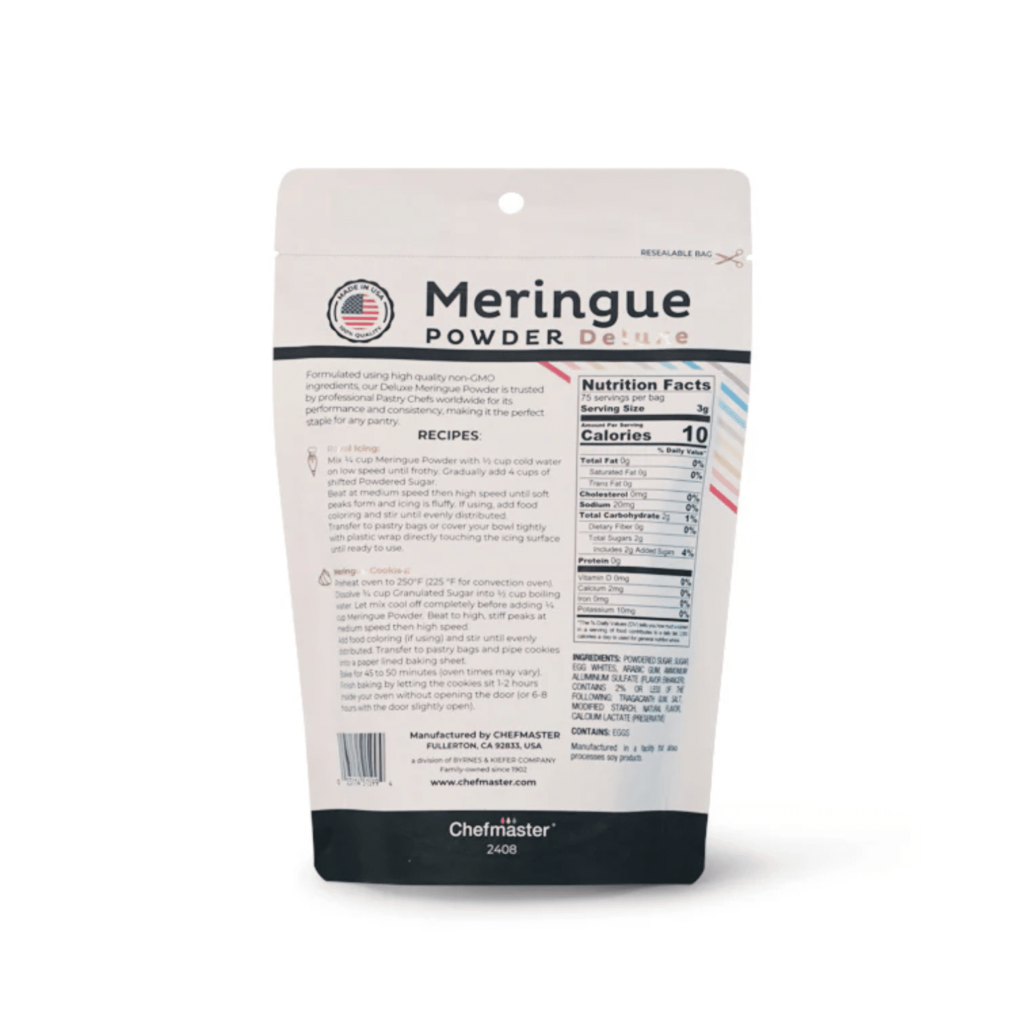 Chefmaster Meringue Powder ~ 8oz