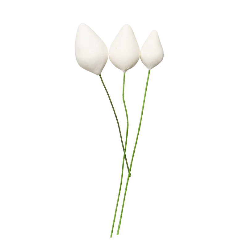 Assorted Bud Filler (rounded) - White