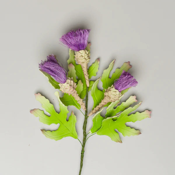 11" Thistle Spray - Purple