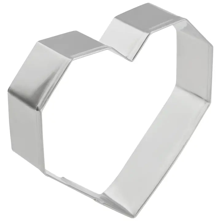 Geo Heart Cookie Cutter (3.5")