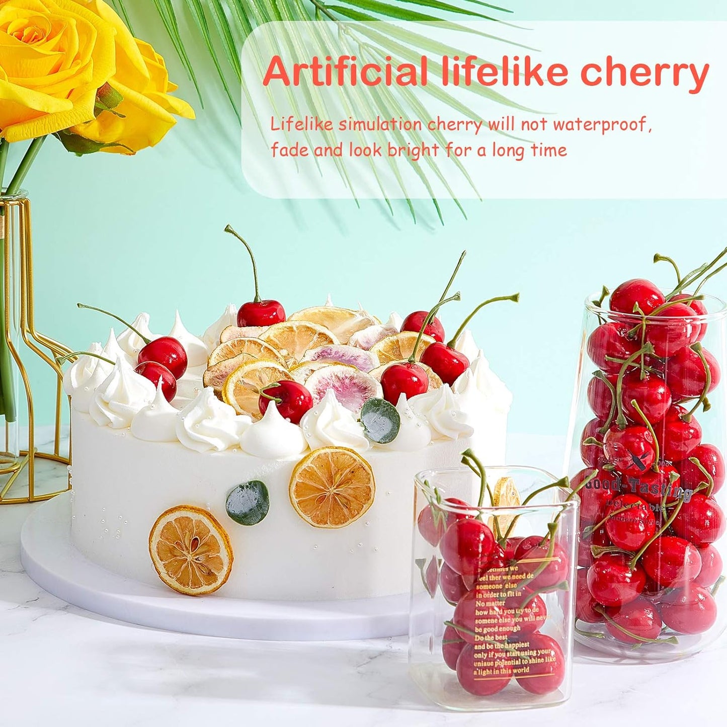 Artificial Cherries for Decorations