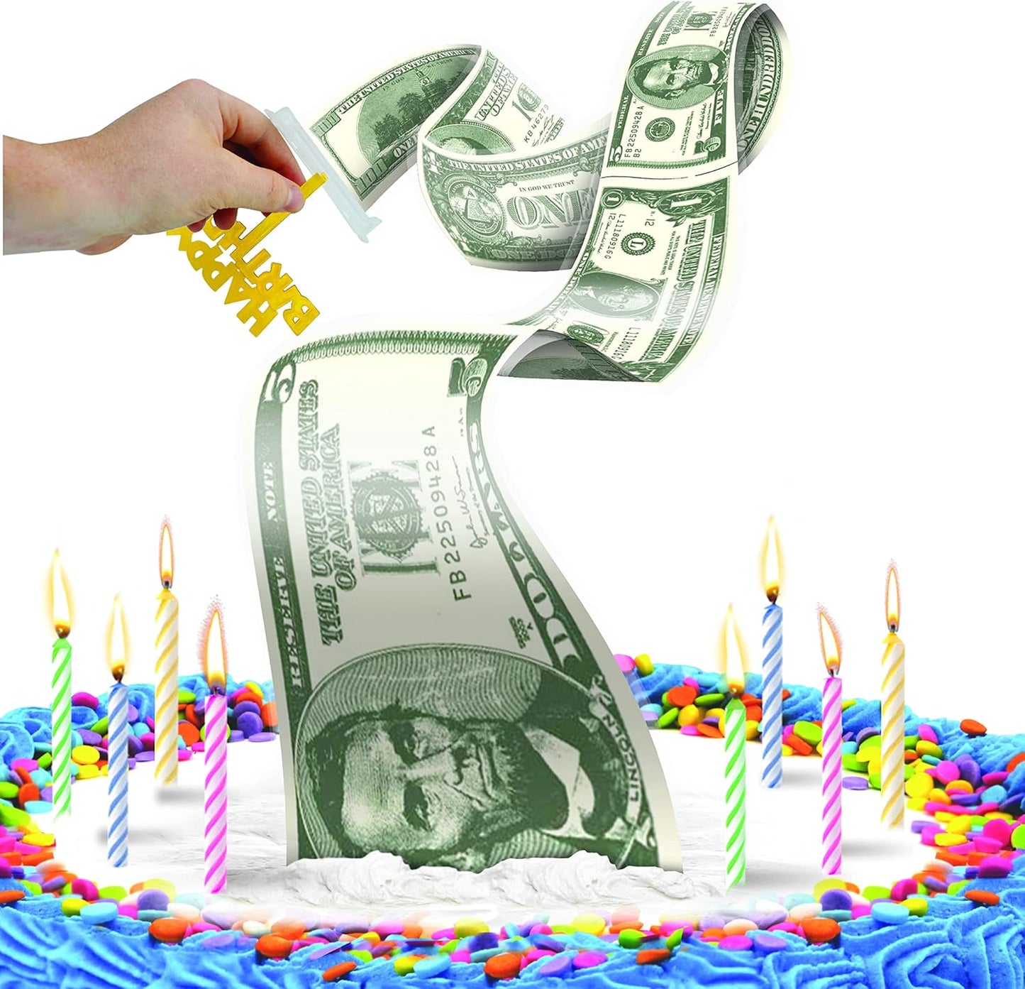 Cash Stash Cake Surprise - Pull Out Money Box for Birthday Cake