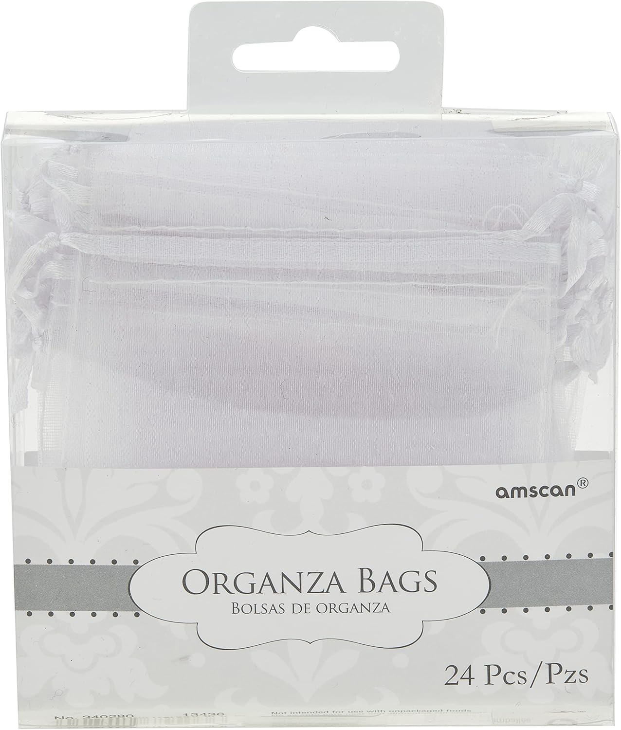 Elegant White Organza Bags