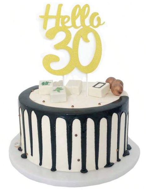 Hello 30 Cake Topper
