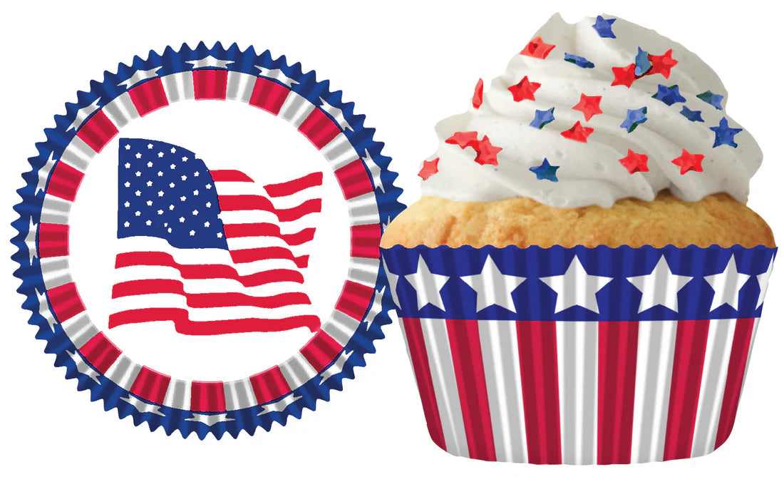 Stars and Strips Cupcake Liner - Cupcake Creations