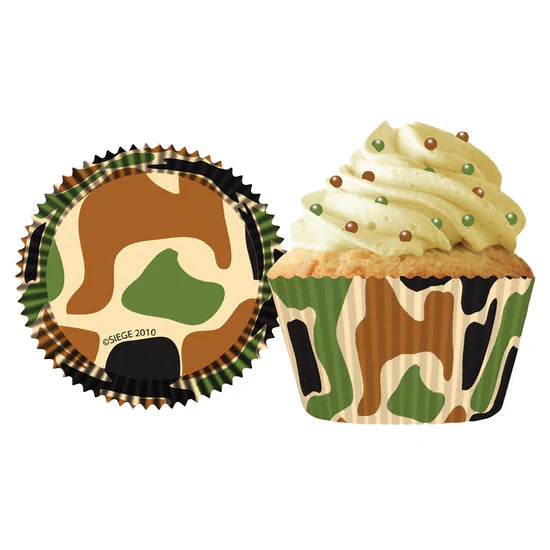 Camo Baking Cups - Cupcake Creations