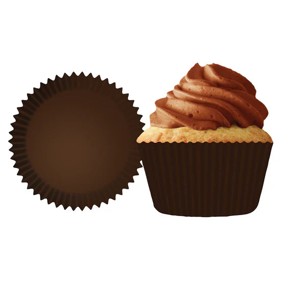 Chocolate Brown Greaseproof Liner - Cupcake Creations
