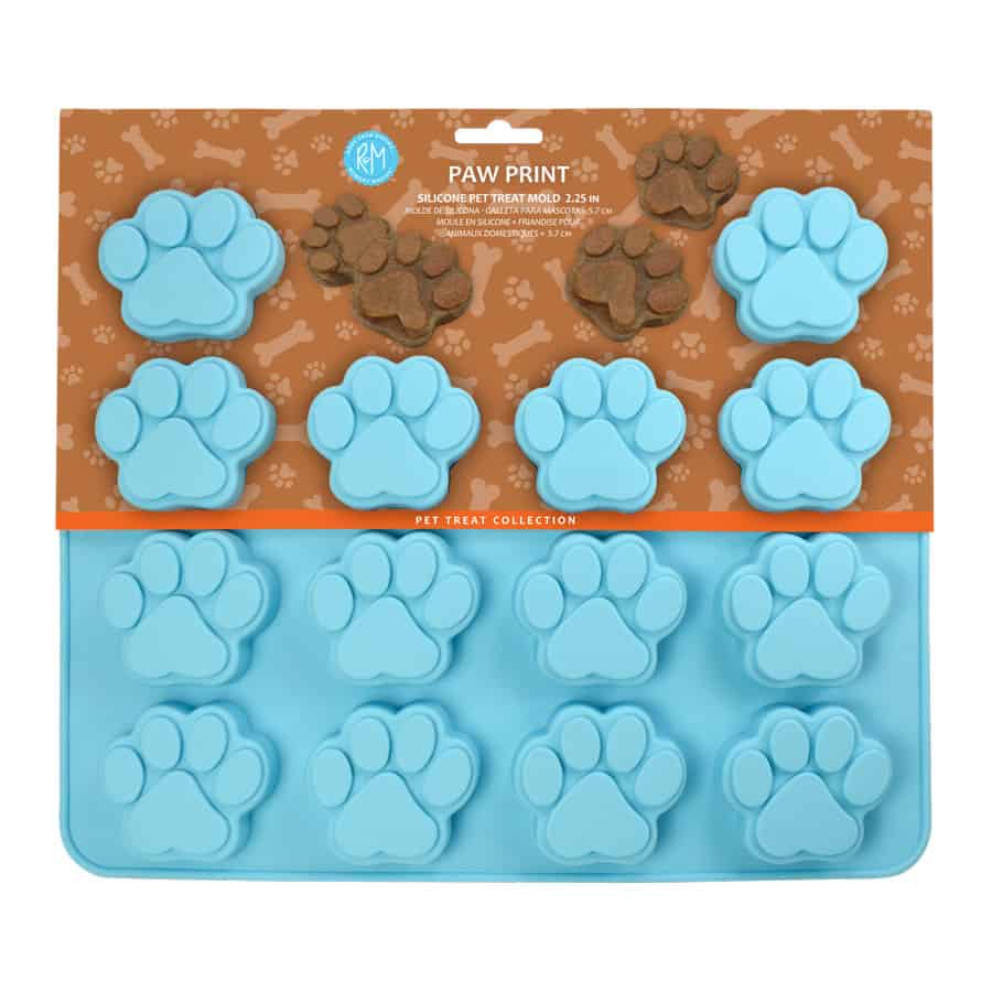 Paw Print Pet Treat Silicone Mold