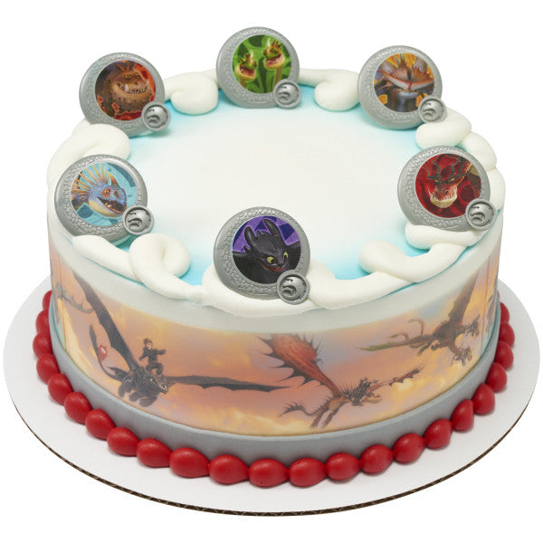DreamWorks How to Train Your Dragon Dragon Shield Cupcake Rings