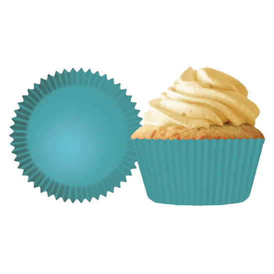 Jumbo Turquoise Baking Cups - Cupcake Creations